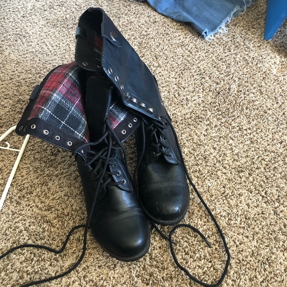 Shoes - Combat boots.